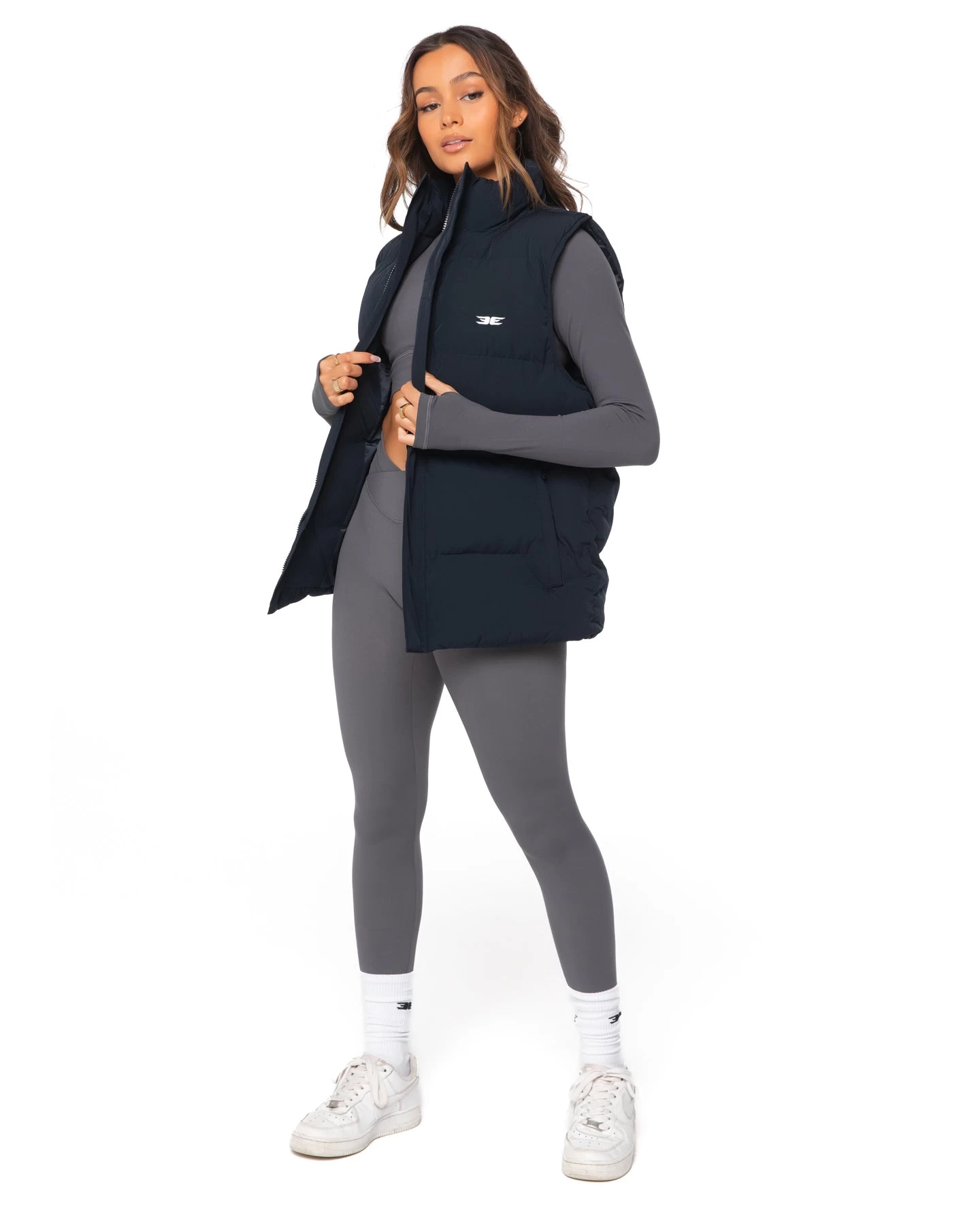 Elite Eleven Unisex Puffer Vest - Navy 3 Elite Eleven Unisex Puffer Vest - Navy - Image 3