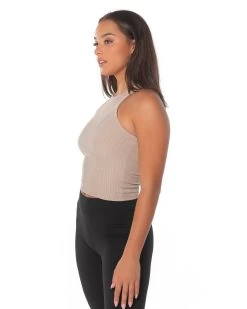 Elite Eleven Ribbed Singlet - Beige 6 Elite Eleven Ribbed Singlet - Beige -Fit Style Shop ribbed.S 32