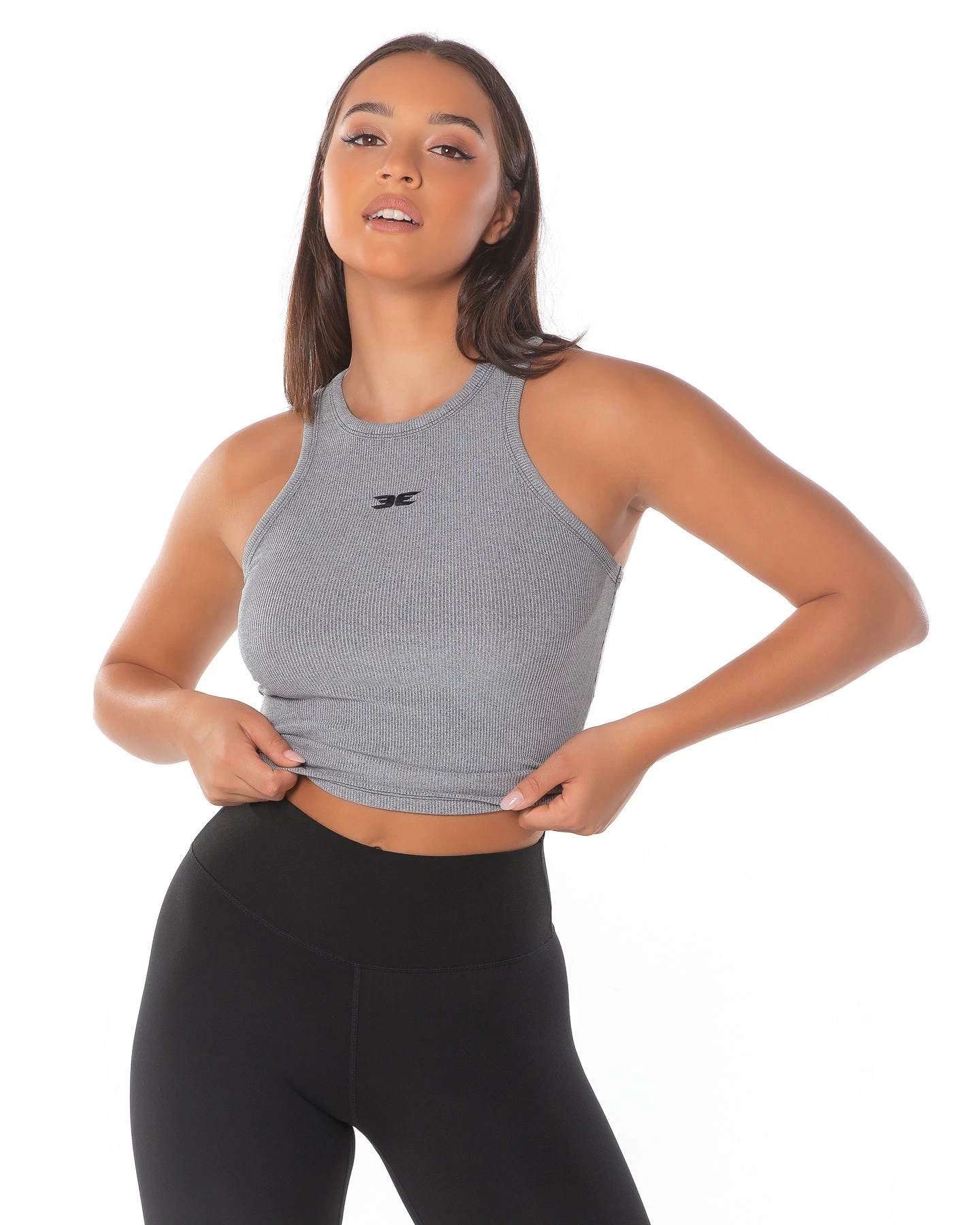 Elite Eleven Ribbed Singlet - Grey 2 Elite Eleven Ribbed Singlet - Grey - Image 2