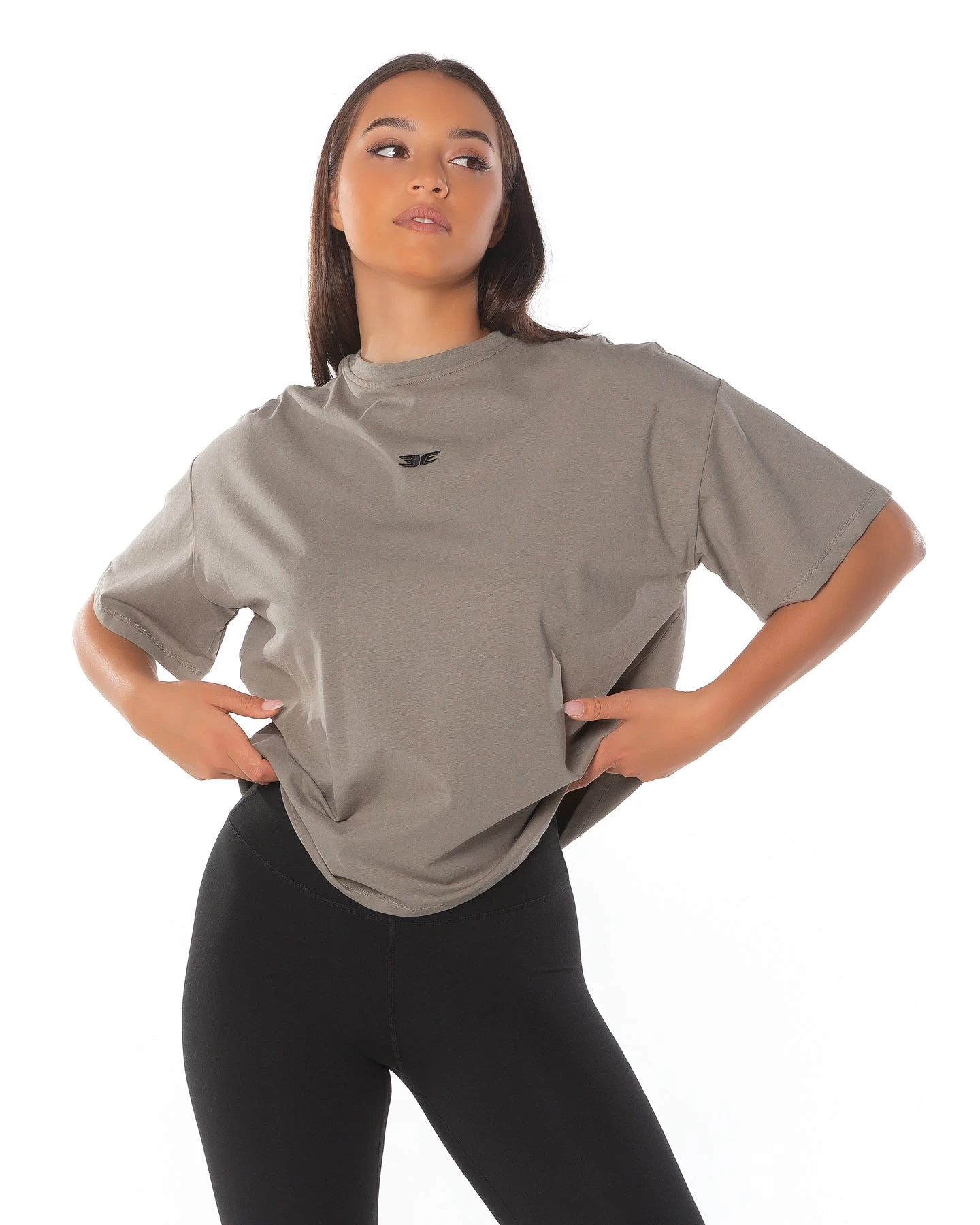Elite Eleven Classic Oversized Tee - Khaki 1 Elite Eleven Classic Oversized Tee - Khaki