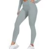 Elite Eleven Cross Over Leggings - Pale Sage