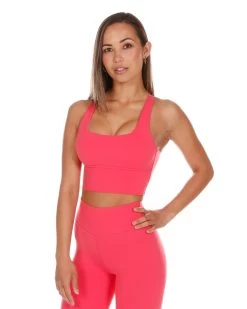 Elite Eleven EE Square Neck Bra - Sherbet -Fit Style Shop sherbet.touch 19of50