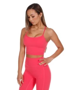 Elite Eleven Touch Cropped Tank - Sherbet -Fit Style Shop sherbet.touch 6of50