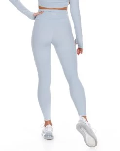 Elite Eleven Cross Over Leggings - Light Blue 9 Elite Eleven Cross Over Leggings - Light Blue -Fit Style Shop skyblue.crossover 22of27