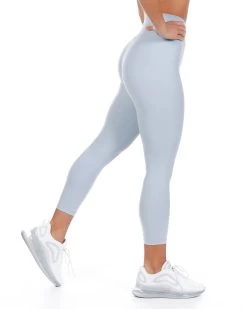 Elite Eleven 7/8 Cross Over Leggings - Light Blue 7 Elite Eleven 7/8 Cross Over Leggings - Light Blue -Fit Style Shop skyblue.crossover 3of27