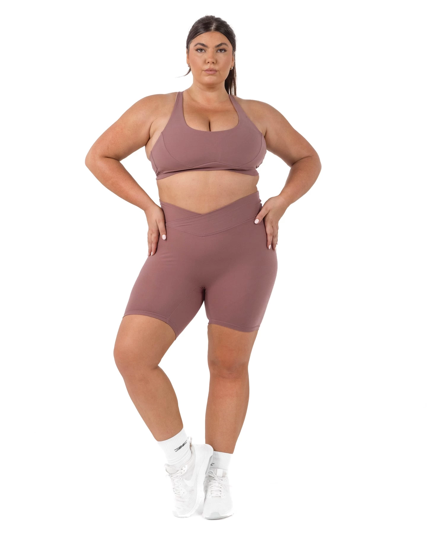 Elite Eleven Cross Over Sports Bra - Soft Rose 5 Elite Eleven Cross Over Sports Bra - Soft Rose - Image 5