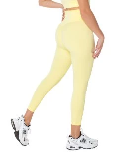 Elite Eleven 7/8 Aura Scrunch Leggings - Soft Yellow 10 Elite Eleven 7/8 Aura Scrunch Leggings - Soft Yellow -Fit Style Shop soft.yellow.2s 44