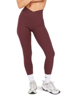 Elite Eleven Cross Over Leggings - Decadent Chocolate