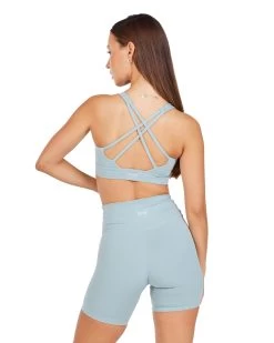 Elite Eleven Cross Over Sports Bra - Sea Foam -Fit Style Shop spring.aura 15