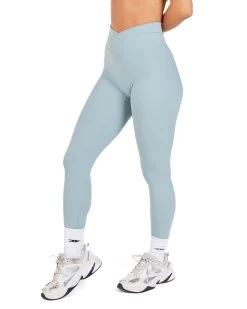 Elite Eleven Cross Over Leggings - Sea Foam