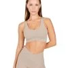 Elite Eleven Cross Over Sports Bra - Vintage Khaki