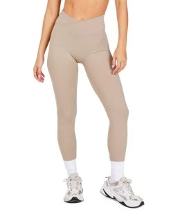Elite Eleven Cross Over Leggings - Vintage Khaki