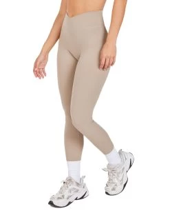 Elite Eleven Cross Over Leggings - Vintage Khaki -Fit Style Shop spring.aura 33