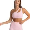 Elite Eleven Asymmetric Bra - Pastel Pink