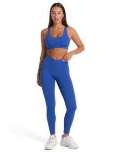 Elite Eleven Cross Over Sports Bra - Electric Blue 6 Elite Eleven Cross Over Sports Bra - Electric Blue -Fit Style Shop summer.ee .2 52