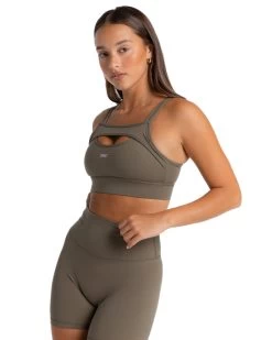 Elite Eleven Aura Support Bra - Dusty Khaki -Fit Style Shop summer.ee .3