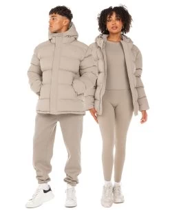 Elite Eleven Unisex Puffer Jacket - Vintage Khaki