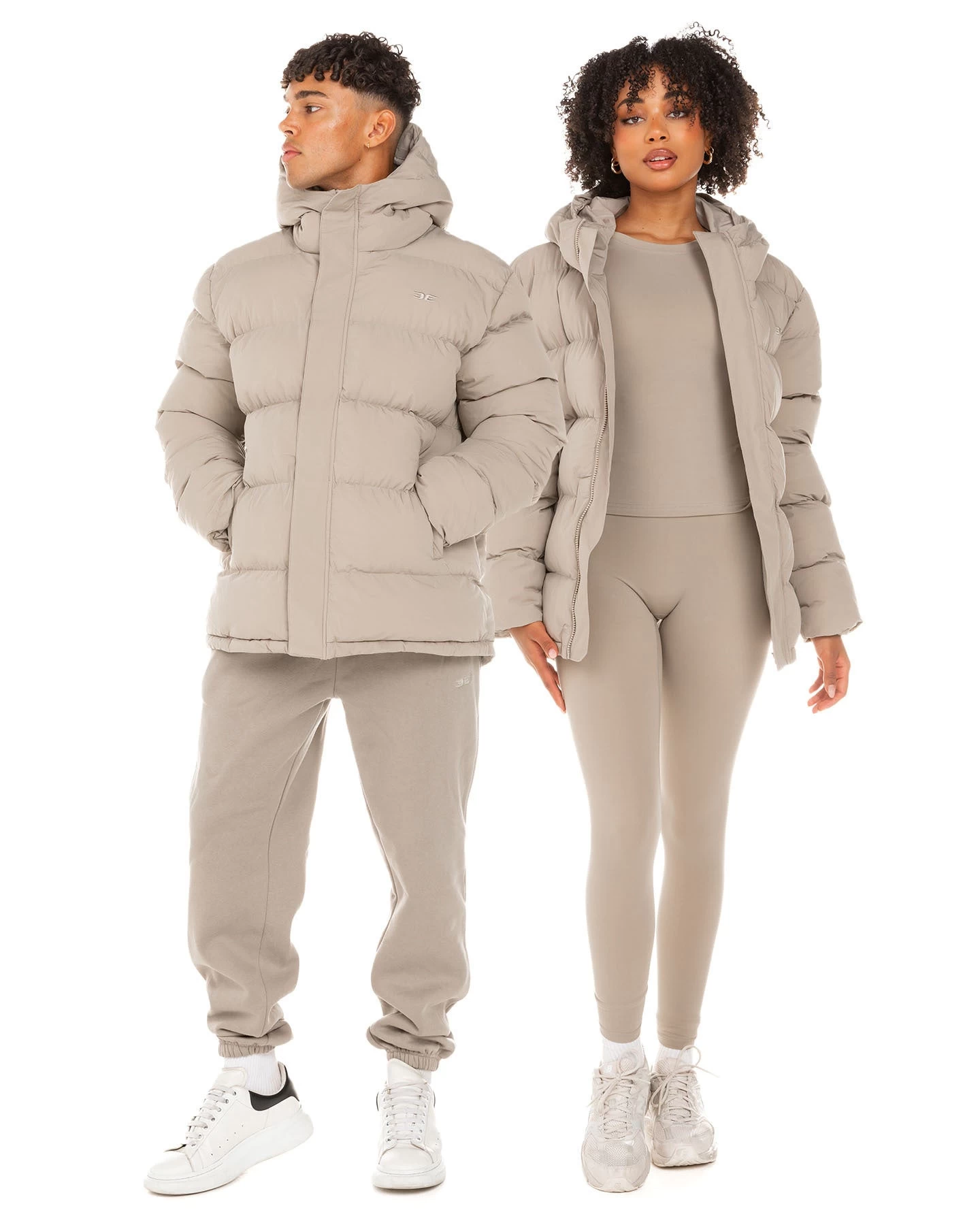 Elite Eleven Unisex Puffer Jacket - Vintage Khaki 1 Elite Eleven Unisex Puffer Jacket - Vintage Khaki